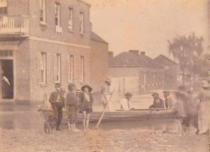 Flooding in Maitland 1864-Image courtesy of the National Library.